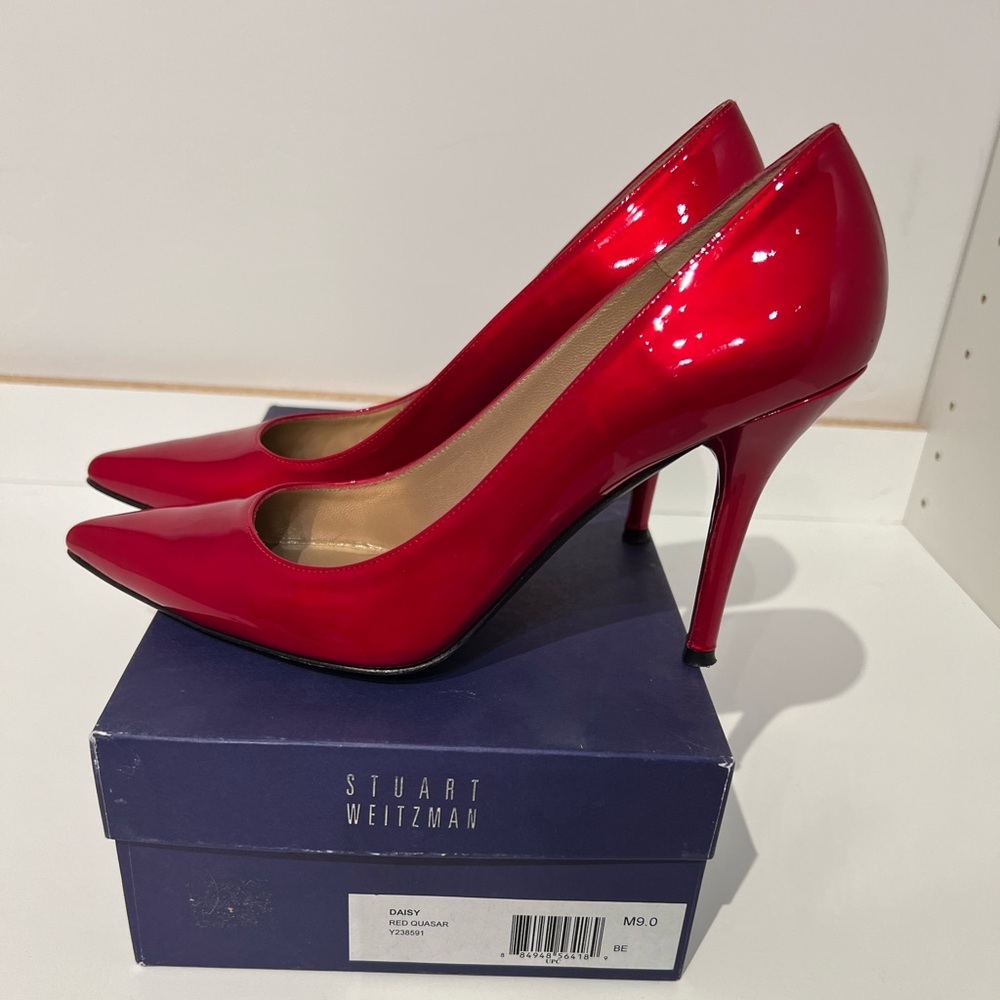 Stuart Weitzman Daisy Red Quasar Pump